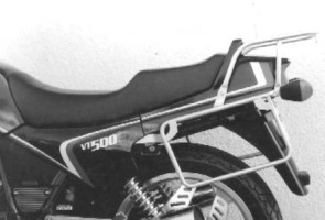 Side- and Topcasecarrierset – chrome for Honda VT 500 E