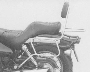 Saddlebag tube-carrier for leatherbags - chrome for Kawasaki EN 500 from 1996