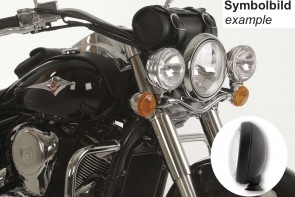 Twinlight-Set - black bracket for Kawasaki VN 900 Classic / Vulcan