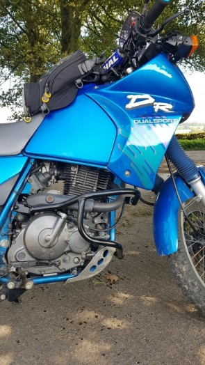 Engine protection bar - black for Suzuki DR 650 RS-E-START from 1991