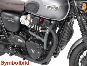 Engine protection bar - chrome for Triumph Bonneville T 120 / Black from 2016