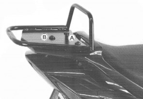 Tube Topcasecarrier – black for Yamaha FJR 1300 until 2005